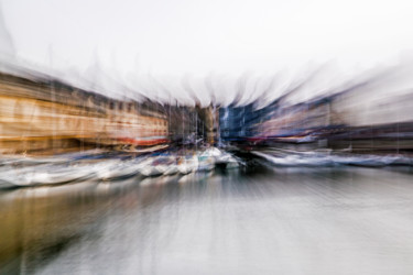 Photographie intitulée "Honfleur, quai Sain…" par Philippe Dorléans, Œuvre d'art originale, Photographie non manipulée Monté…