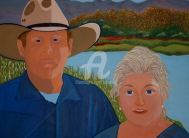 Painting titled "Western Portraiture…" by Drapala Gallery, Original Artwork