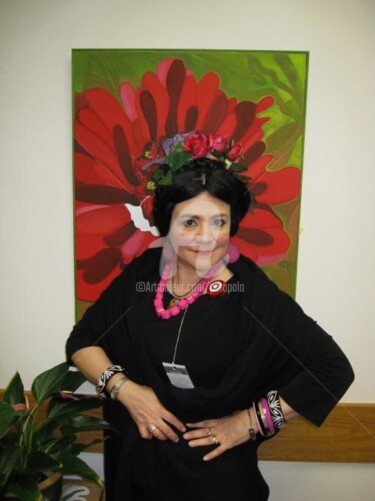 Fotografia intitolato "Pam as Frida Kahlo…" da Drapala Gallery, Opera d'arte originale