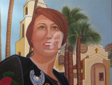 Painting titled "Cathy A. at St. Tho…" by Drapala Gallery, Original Artwork