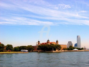 Photography titled "Ellis Island from F…" by Drapala Gallery, Original Artwork