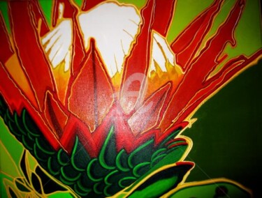 Painting titled ""Protea"" by Drapala Gallery, Original Artwork