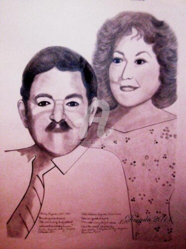 Drawing titled "Henry Higuera and E…" by Drapala Gallery, Original Artwork