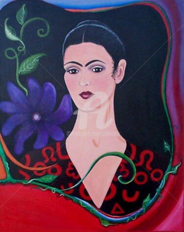 Painting titled "Frida" by Drapala Gallery, Original Artwork