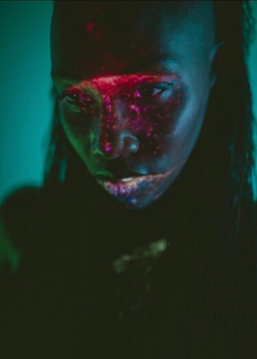 COSMIC GIRL Photography titled "COSMIC GIRL" by Peach, Original Artwork, Digital Photography Mounted on Aluminium