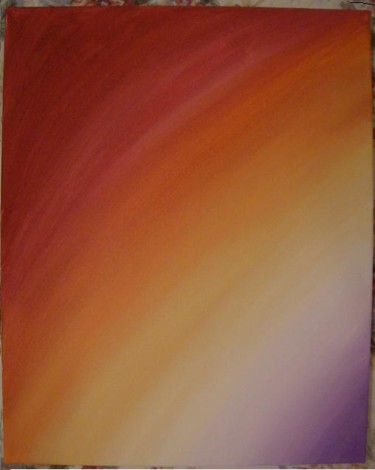 Painting titled "Sunset" by Peachyk, Original Artwork