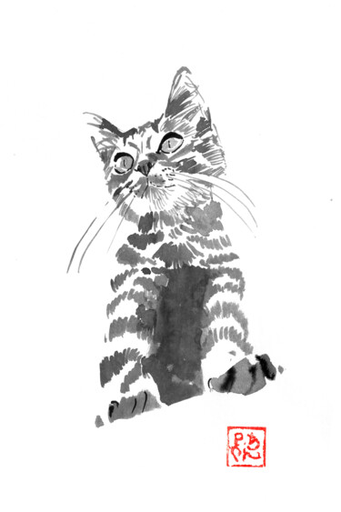 Drawing titled "clyde 03" by Péchane, Original Artwork, Ink