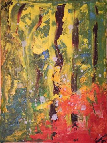 Картина под названием "Точка зрения" - Olga Pecherskaia, Подлинное произведение искусства, Акрил Установлен на Деревянная ра…