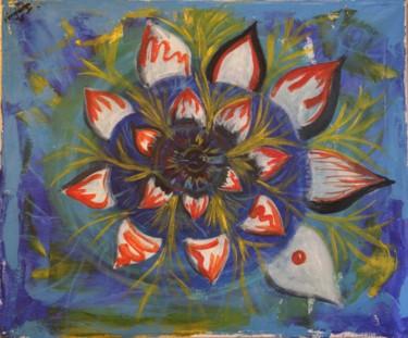 Pintura titulada "Он синий" por Olga Pecherskaia, Obra de arte original, Acrílico