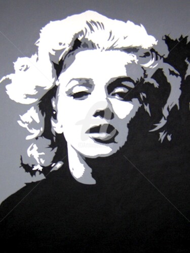 Painting titled "Marilyn" by Pedja, Original Artwork, Acrylic