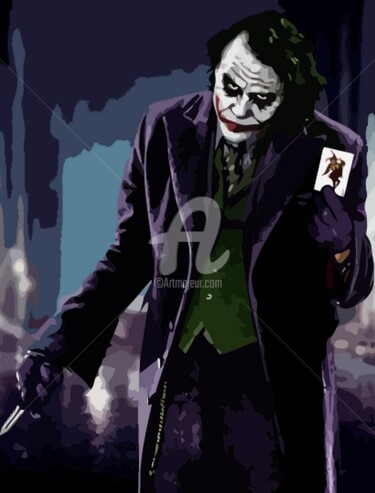 Painting titled "Joker.jpg" by Pedja, Original Artwork, Acrylic