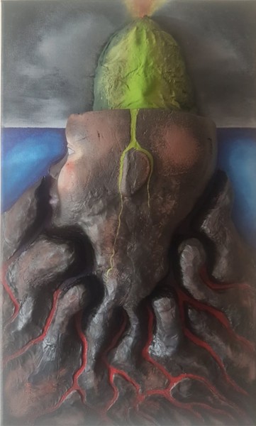 Painting titled "Origens" by Pedro Andrade, Original Artwork, Acrylic