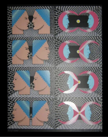 印花与版画 标题为“Litografía En Papel…” 由Pedro Friedeberg, 原创艺术品, 光刻技术