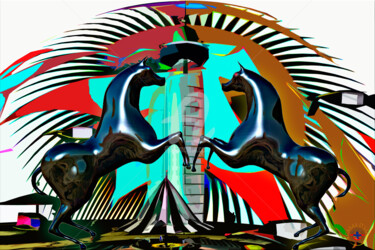 Digitale Kunst getiteld "" THE GREAT PORTAL…" door Casas  D`Liz, Origineel Kunstwerk, 3D-modellering