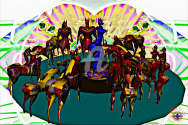 Digital Arts titled "" MULTICOLORED "" by Casas  D`Liz, Original Artwork, 3D Modeling