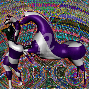 Цифровое искусство под названием "" EVENING DRESS "" - Casas  D`Liz, Подлинное произведение искусства, Цифровая живопись