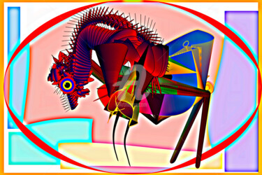 Artes digitais intitulada "" HORSE OF THE KING…" por Casas  D`Liz, Obras de arte originais, Pintura digital