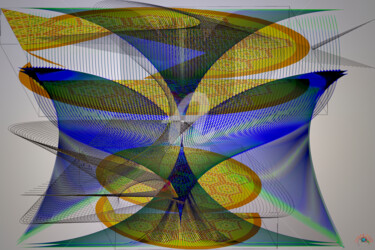 Digital Arts titled "" NETWORK OF LIGHT "" by Casas  D`Liz, Original Artwork, Digital Painting