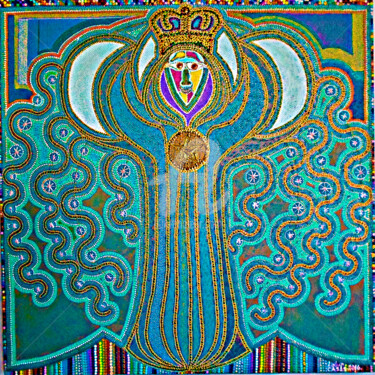 Painting titled "KING GROVE" by Casas  D`Liz, Original Artwork, Acrylic