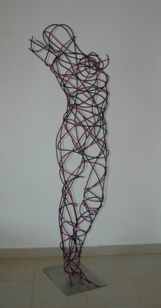 Скульптура под названием "INTI" - Pedro Miranda Da Silva, Подлинное произведение искусства, проволочный