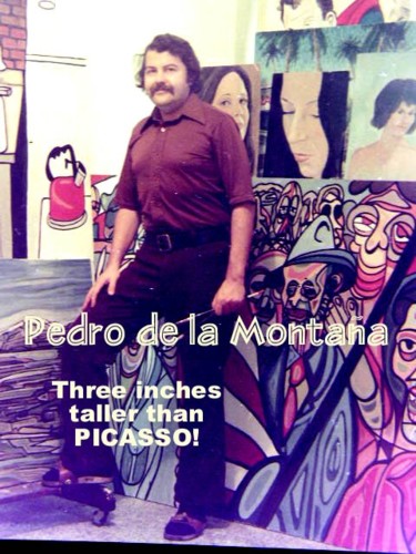 Painting titled "self-portrait 1977" by Pedro De La Montaña, Original Artwork, Other