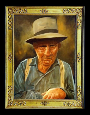Painting titled "Farmer" by Pedro De La Montaña, Original Artwork