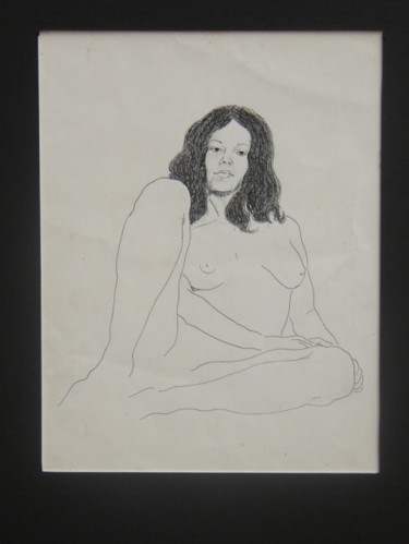 Painting titled "Nude as line" by Pedro De La Montaña, Original Artwork