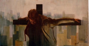 Painting titled "Crucified by the Ci…" by Pedro De La Montaña, Original Artwork