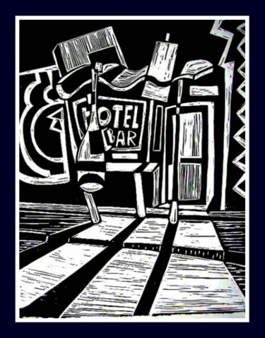 Artcraft titled "El Bar" by Pedro De La Montaña, Original Artwork
