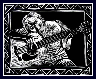 Artcraft titled "guitar player" by Pedro De La Montaña, Original Artwork