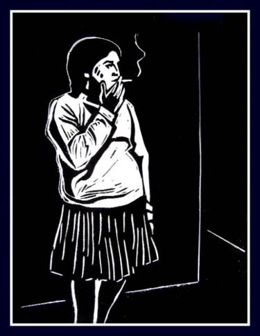 Artcraft titled "Smoker out on the s…" by Pedro De La Montaña, Original Artwork