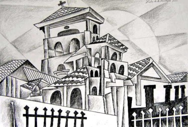 Painting titled "Bebedero Iglesia" by Pedro De La Montaña, Original Artwork