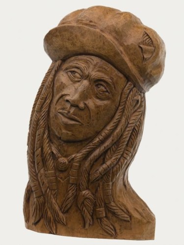 Escultura titulada "Escultura: La gorra…" por Pedro Alberto Galindo Chagín, Obra de arte original