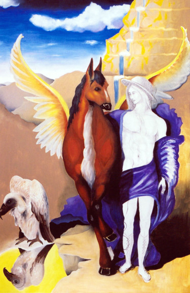 Pintura titulada "O cavalo.jpg" por Pedro Ildo, Obra de arte original, Otro