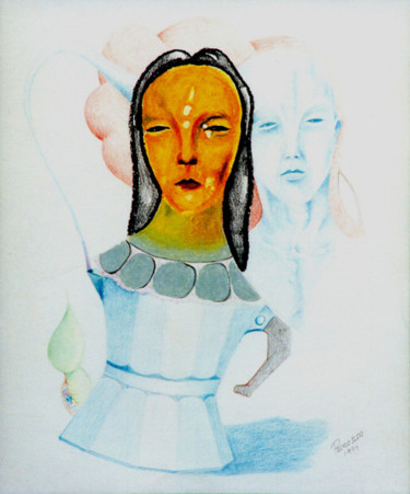 Рисунок под названием "Atração.jpg" - Pedro Ildo, Подлинное произведение искусства, Пастель