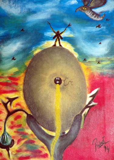 Peinture intitulée "Ovo.jpg" par Pedro Ildo, Œuvre d'art originale, Huile