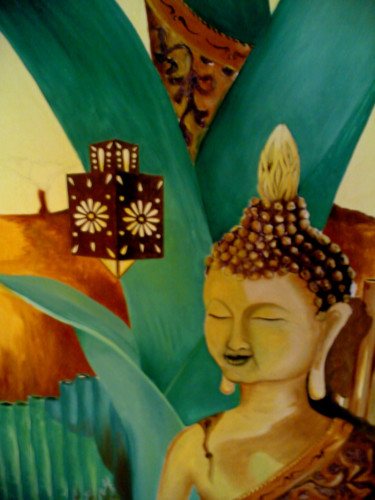 Painting titled "Buddha.jpg" by Pedro Ildo, Original Artwork, Oil