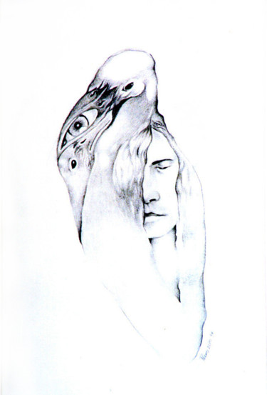 Rysunek zatytułowany „Âmbar.jpg” autorstwa Pedro Ildo, Oryginalna praca, Węgiel drzewny