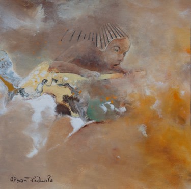 Pintura titulada "L'Éveil de l'Indomp…" por Pedrola Alban, Obra de arte original, Acrílico Montado en Cartulina