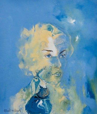 Peinture intitulée "La Belle Mélancolie" par Pedrola Alban, Œuvre d'art originale, Acrylique Monté sur Carton