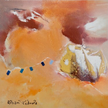 Painting titled "Vers les Rivages Im…" by Pedrola Alban, Original Artwork, Acrylic Mounted on Cardboard