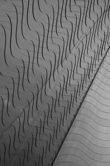 Fotografie getiteld "Waves" door Pedro Noir, Origineel Kunstwerk, Digitale fotografie Gemonteerd op Frame voor houten branca…