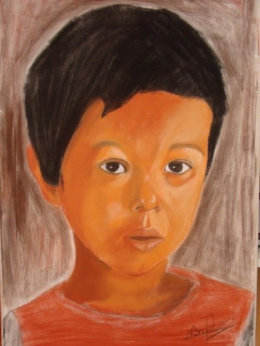 Painting titled "pastel sobre tela" by Pedro Ribeiro, Original Artwork