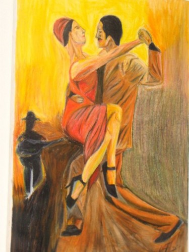 Pintura intitulada "Tango" por Pedro Ribeiro, Obras de arte originais