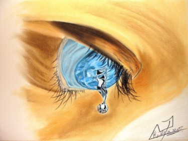 Painting titled "Olhos D'água" by Pedro Ribeiro, Original Artwork