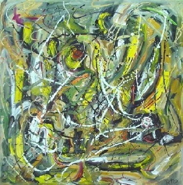 Pintura intitulada "Sonhando com Pollock" por Pedro Sarmento, Obras de arte originais
