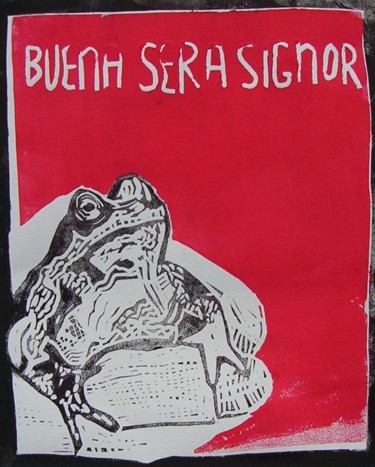 Schilderij getiteld "bueno sera signor" door Burgeik Peeter, Origineel Kunstwerk, Anders