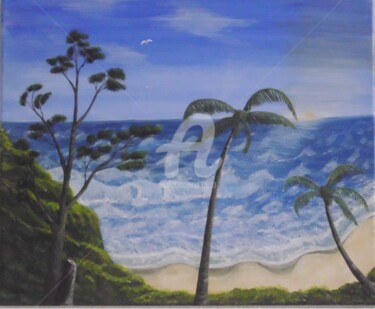 Pintura intitulada "brisa marina" por Pedro Nuñez Castaño, Obras de arte originais, Acrílico
