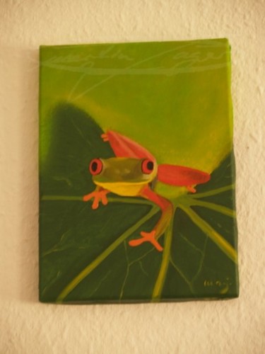 Malerei mit dem Titel "Frosch 2" von Pegasuspaintings, Original-Kunstwerk