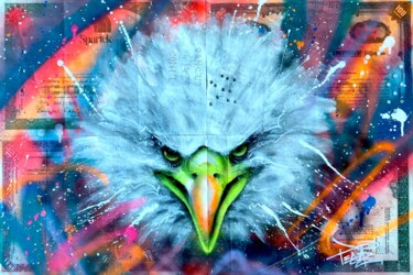 Painting titled "Eagle" by Pegaz, Original Artwork, Acrylic